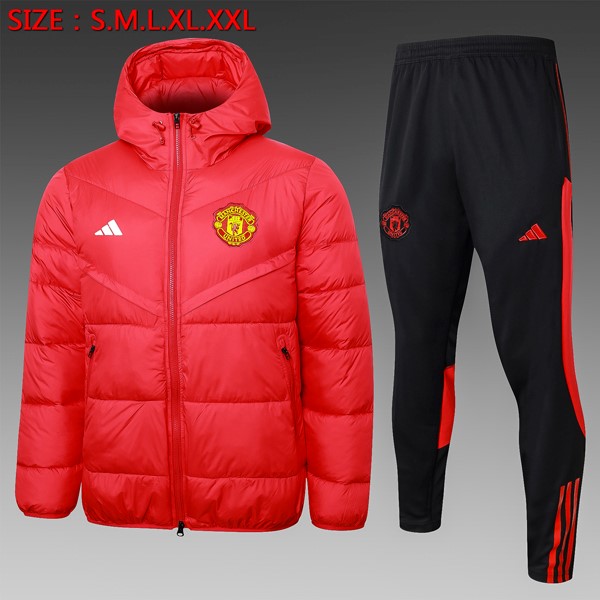 Daunenmantel Manchester United Komplett Set 2024-25 Rote